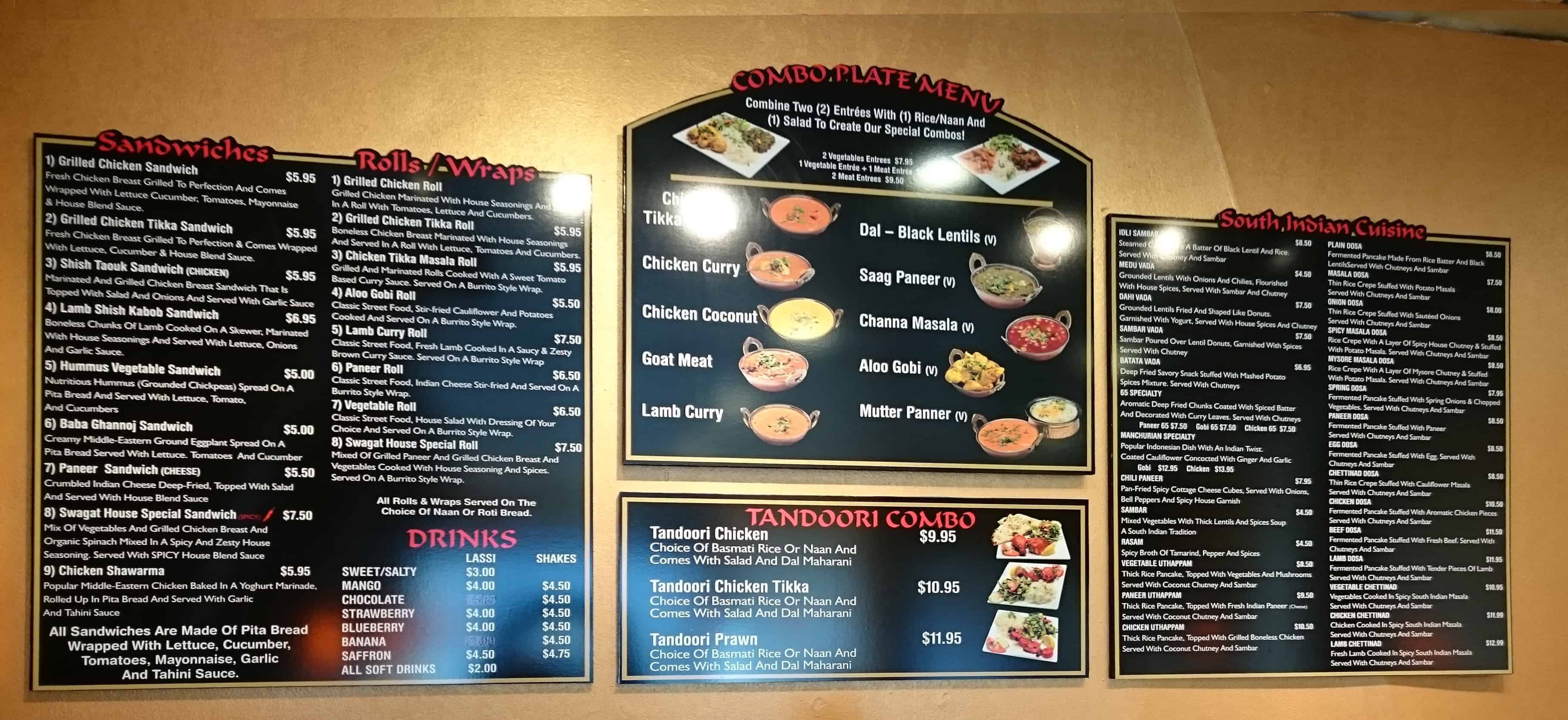 Indian Menu 2