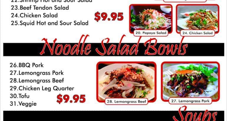 Lighted Menu salads V5