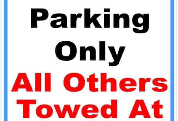 Parking Sign 12 x 18