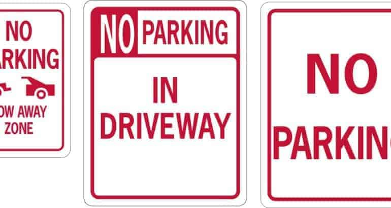 Parking signs 2