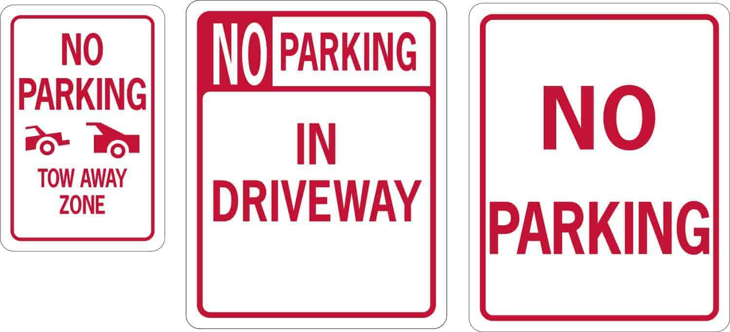 Parking signs 2