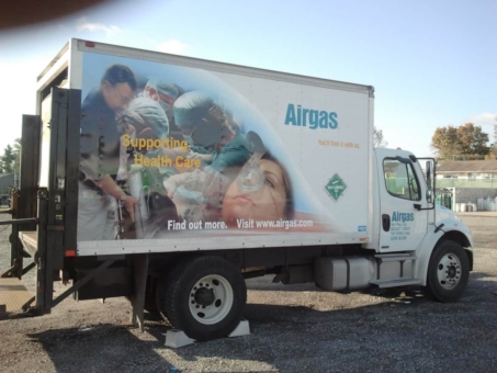 Airgas truck wrap installed at seattle, WA. http://airgas.com