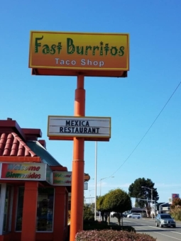 new signage foe Fast Burritos, http://fastburritos.com Fast Burritos in Port Angeles, Wa