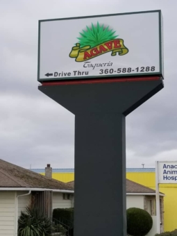 2017 lighted sign for Agava Taqueria of Anacortes, Wa 2017 lighted sign for Agava Taqueria of Anacortes, Wa
